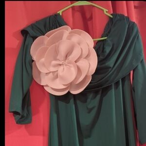 SHEIN Curve 1XL Teal Blouse